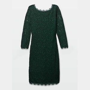 Babaton Dark Green Rafael Lace Bodycon Dress 00 date night aritzia romantic
